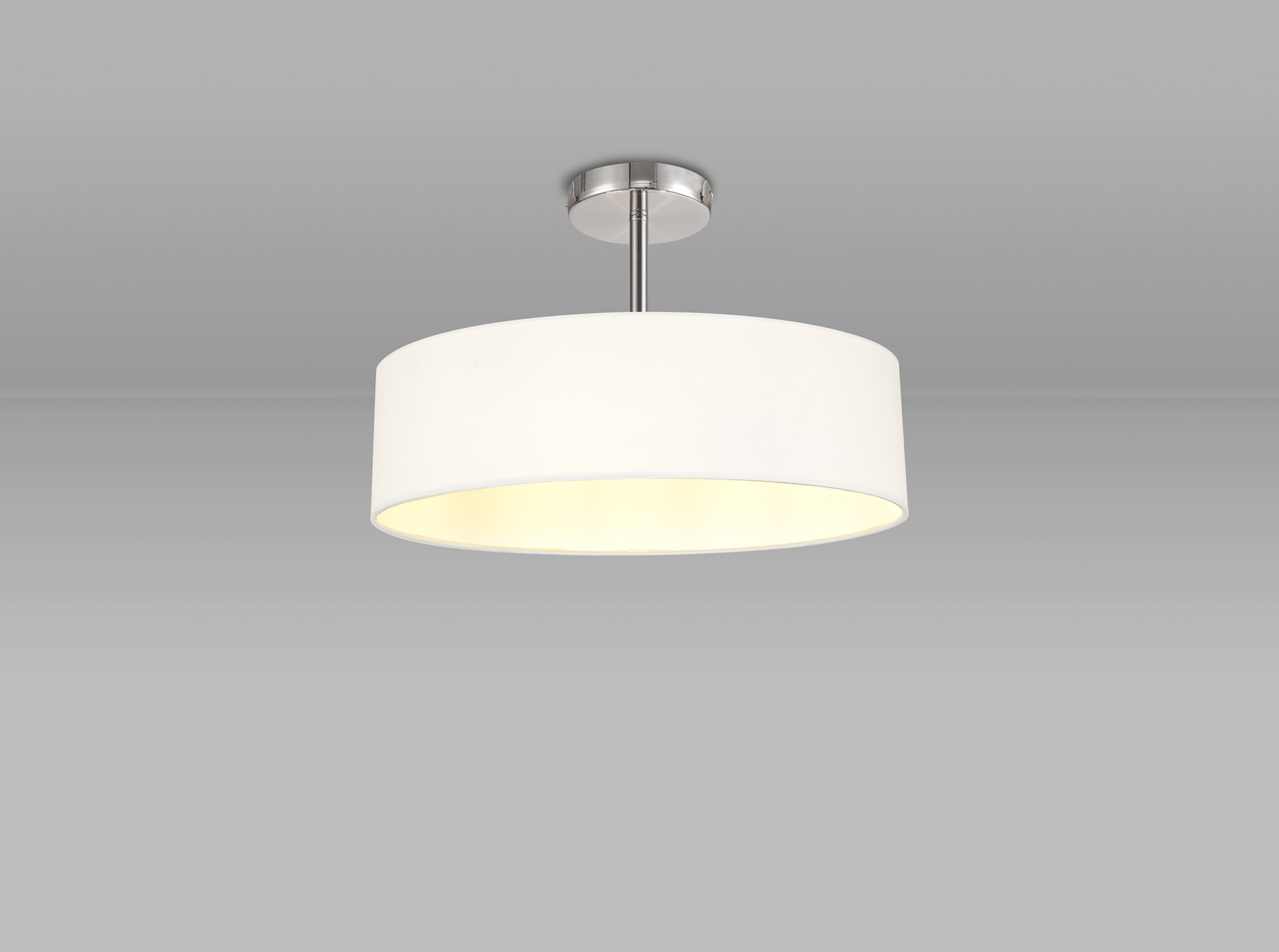Baymont CH WH Ceiling Lights Deco Semi Flush Fittings